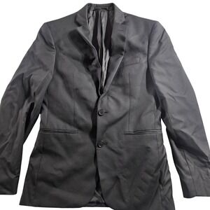 Bar III Suit Jacket Mens 36S Gray Stripe Extra Slim Wool Blazer Macy's Business